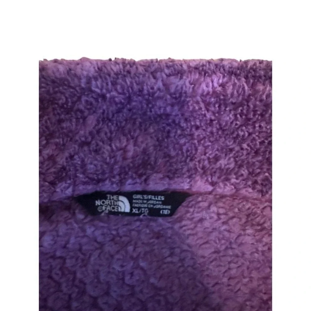 The North Face Fleece Jacket Girls XL Purple Good Osito High Pile Full Zip